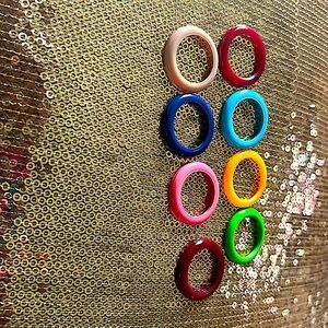 8 Gucci bezels for the vintage gold bangle.